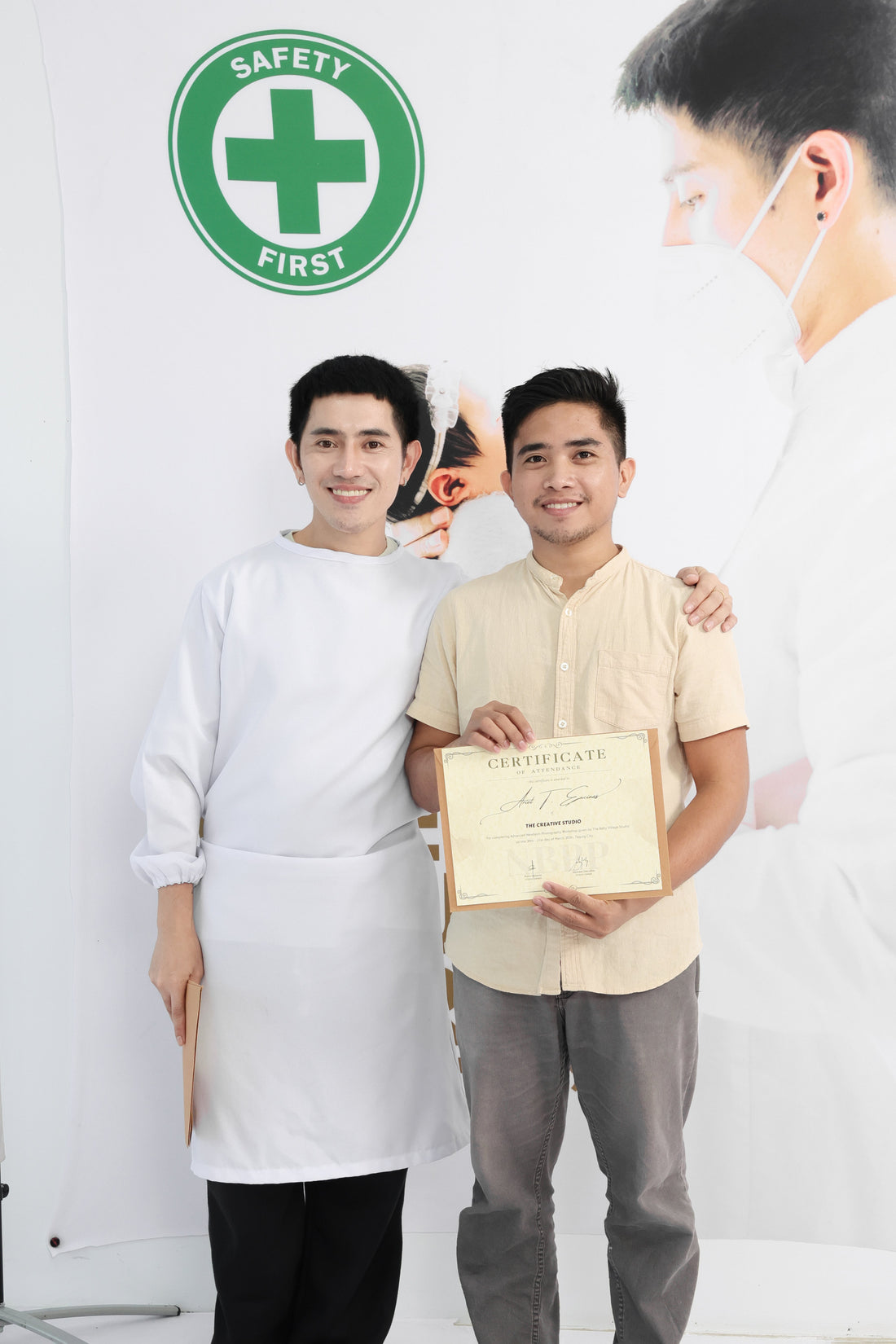 Trained by The Baby Village Studio for Advanced Hands-on Newborn Techniques and Safety